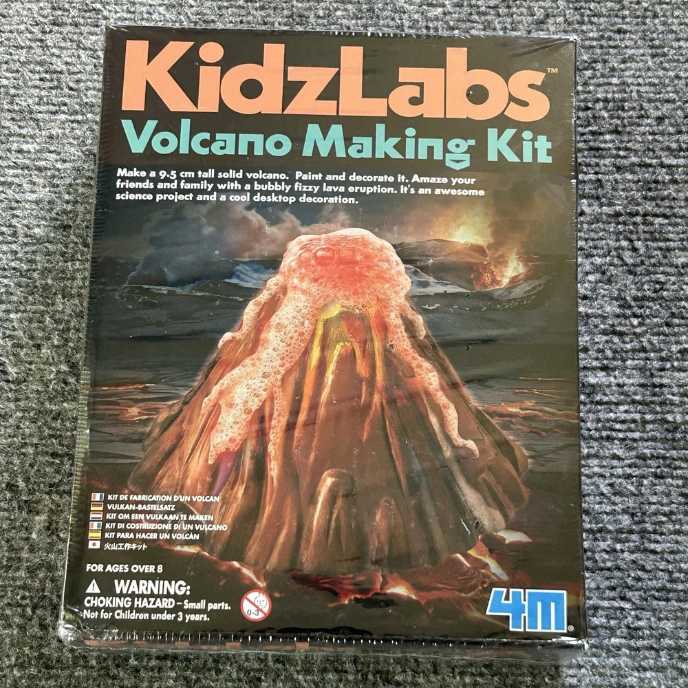 KidzLabs Volcano Making Kit Science Experiment Toy 4M Toysmith New Ages 8+